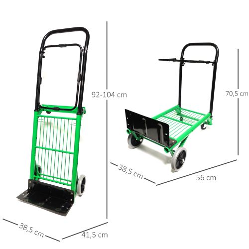 Balatlı Yükseklik Ayarlı Çok Amaçlı Taşıma Arabası 90 Kg - 2