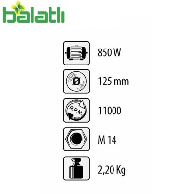 Felisatti Taşlama Makinesi FS-AF125/900 - 6