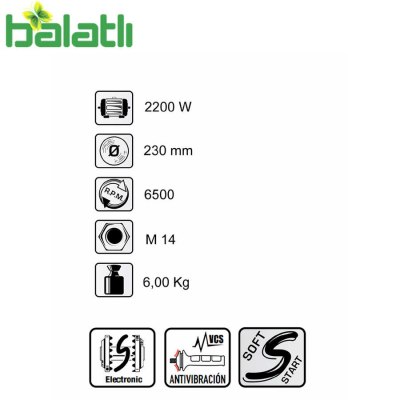 Felisatti Taşlama Makinesi FS-AG230/2200S2 - 2