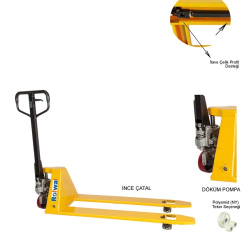 Rolwal 2000 Kg Transpalet FP-TR-BFL-20-55 - 1